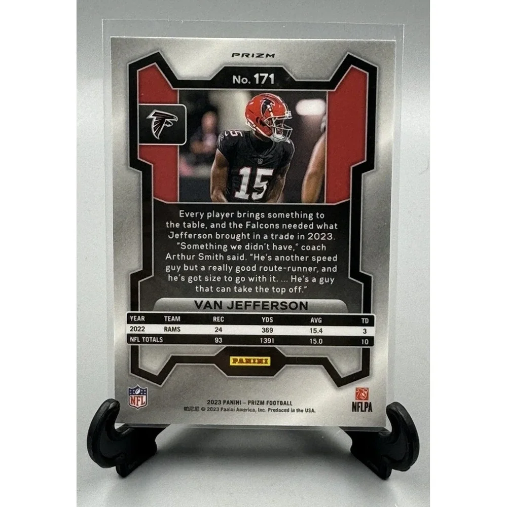 2023‎ Panini Prizm Silver #171 Van Jefferson Atlanta Falcons Holo